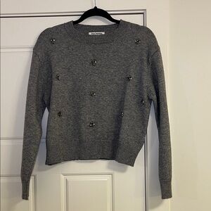 Charcoal Embellished Sweater